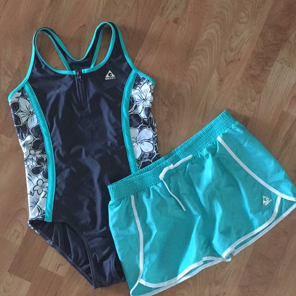 Other - NWOT one piece bathing suit with matching shorts